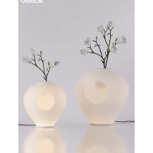 Zq Neo Chinese Style Vase Table Lamp Bedroom Living Room Study Creative Wireless Rechargeable