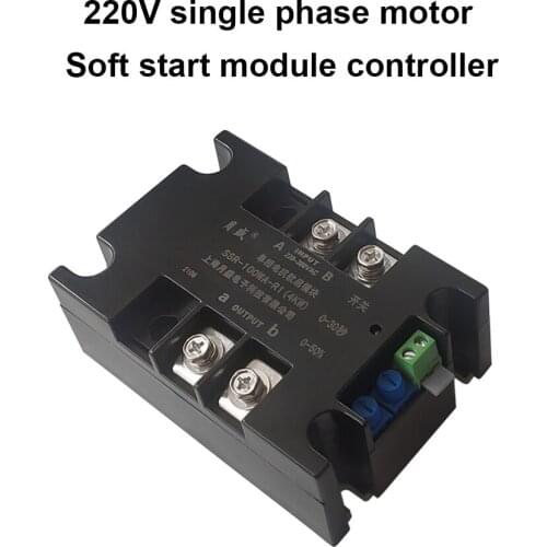 1KW 2KW 4KW 6KW 8KW Single Phase Motor Soft Starter Water Pump Fan Soft Starter Module 220V380V Double Live Wire On-line Starter