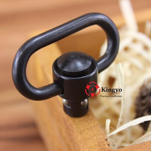 2 Pcs Push Button QD Release Sling Swivel Mount Ring for Most Weapons with a Sling Swivel Mount Rifle Hunting Gun Accessories