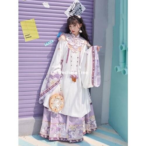 2021 hanfu chinese style ancient ming costume traditional folk dance stage performance hanfu retro women princess fairy clothes