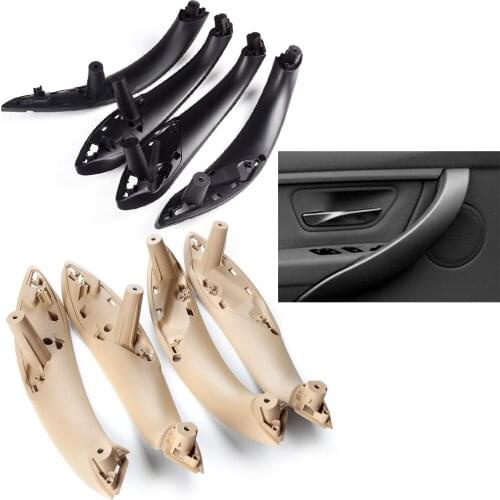 Car Front Left Innerior Door Handle Panel Pull Trim Cover 4pcs/set For BMW 3 Series F30 F80 F35 2012 2013 2014 2015 2016 2017