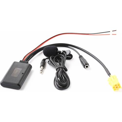 Car Bluetooth AUX Adapter Wireless Audio Phone Call Hands Free Microphone For Fiat Alfa Lancia For BENZ Smart 451