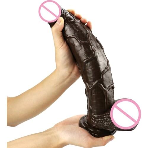 CPWD Brown Huge Dildo Giant Thick Dildos Suction Cup Long Dong High Quality Suck Penis For Vagina Penis Lesbian Masturbation