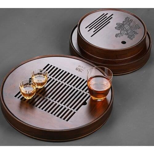 Water Storage Tea Tray-Bamboo Tea Table-Tea Set-Natural Bamboo Wooden Tea Tray-High Quality Chinese Tea Tray Board-Tea Accessori