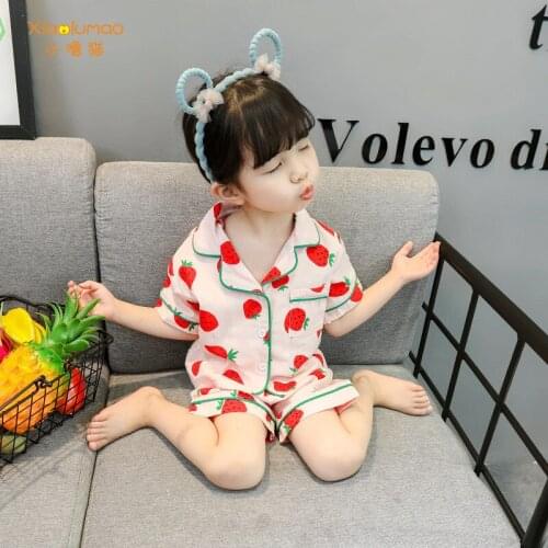 Childrens Pajamas Pajamas For Girls Pajama Set Sleepwear Cotton Summer Spring Homewear Sleepwear Children Pajama Kids