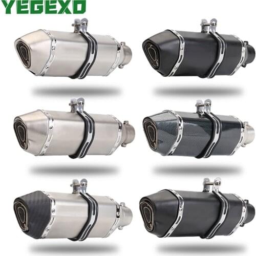 51MM Motorcycle Exhaust Escape Moto Motocross Muffler For KAWASAKI z1000 2008 zx10r 2016 z750 z1000 2007 zr7 zzr 400 er6n z250sl