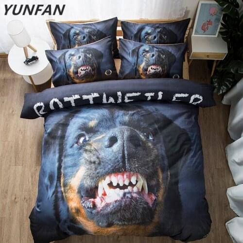 3D Cute Dog Animal Bedding Set HD Print Dogs Polyester Duvet Cover Sets Twin Queen King Size quilt cover sets 3pcs bedclothes
