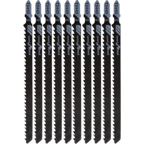 10PCS/set Saw blades replacements 152mm T344D Reciprocating Jigsaw Blades Saw Cutters Clean Cutting for Wood Power Tools