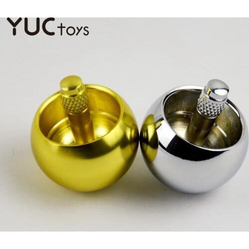 Metal Mushroom Spinner Fidget Anti-stress Metal Flip Over Top Fingertip Gyro Fidget Toy Adult Desk Spinner