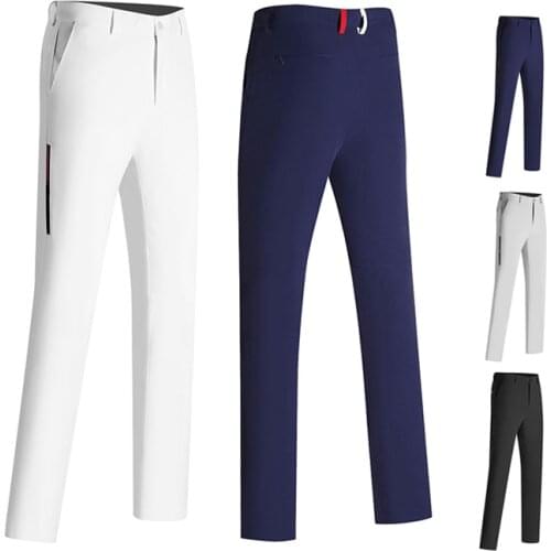 Mens Golf Pants Wear Summer Trousers Outdoor Sports Breathable Wicking and Moisture-absorbing Thin
