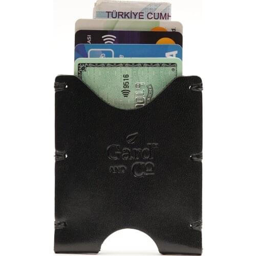 Small Slim Card Holder / Wallet for men and women. Pocket Wallet. Genuine Leather Handmade