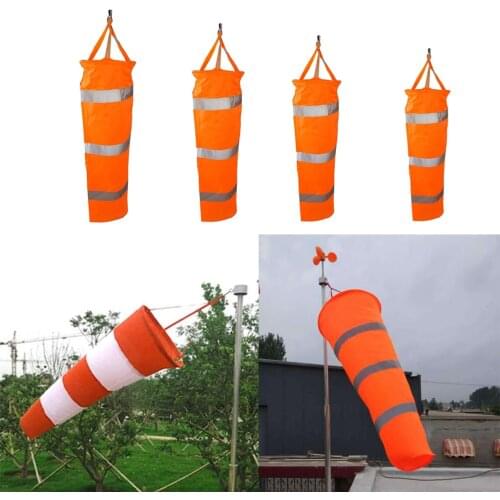 1pc Oxford Airport Windsock Wind Sock Bag with Belt for Outdoors Park Orange