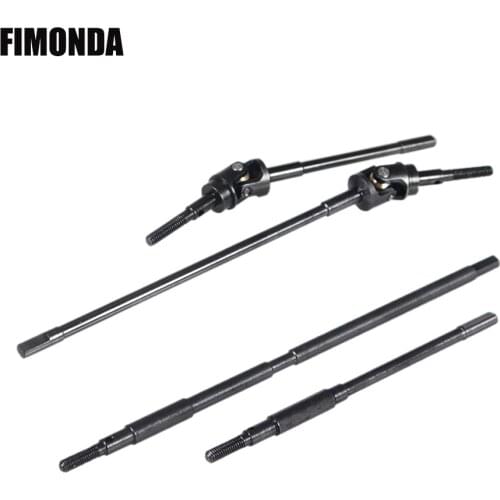 Hardened Steel AR60 Axles Universal Joint Drive Shaft Rear Straight Shaft for 1/10 RC Crawler Axial RR10 90048 WRAITH OP Parts