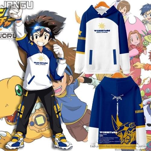 Popular searches Anime New Digimon Hoodie Orc Garuru Vampire Men and Women 3D Printing Autumn/Winter Fashion Clothing Sweater