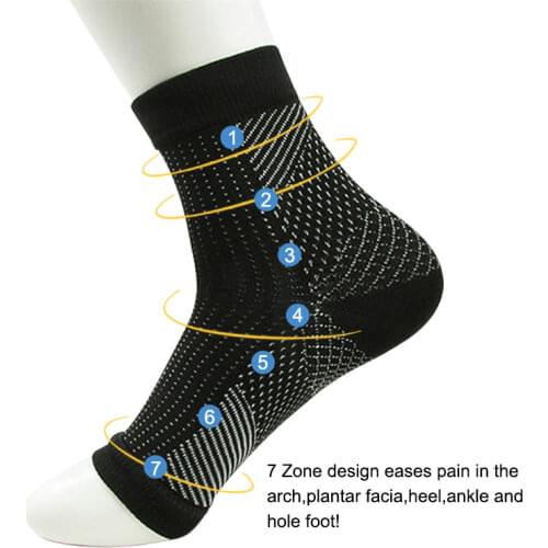 Women Ankle Heels Support Men Compression Foot Protect Angel Sleeve Heel Arch Support Pain Relief Hot Socks