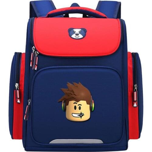 New primary school student backpack boys girls Orthopedic school bag Mochila Escolar cartoon Waterproof Backpack