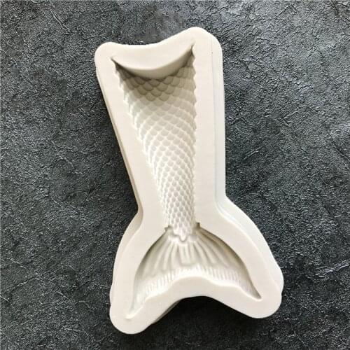 Aouke Fishtail silicone mold DIY fondant cake mold chocolate fudge tool kitchen baking utensils