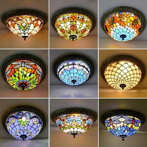 Modern Mediterranean Ceiling Lamp Bedroom American Retro Study Garden Porch Corridor Hall Balcony Lamp