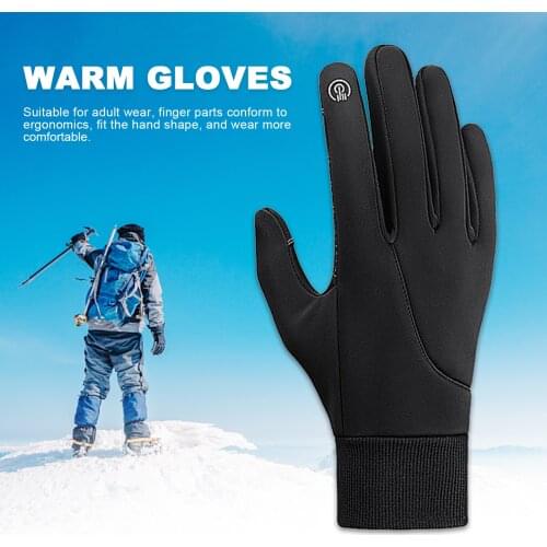 Warm Riding Gloves Touch Screen Windproof Coldproof Waterproof Sports Gloves Mountaineering Gloves For Cycling Mountaineering
