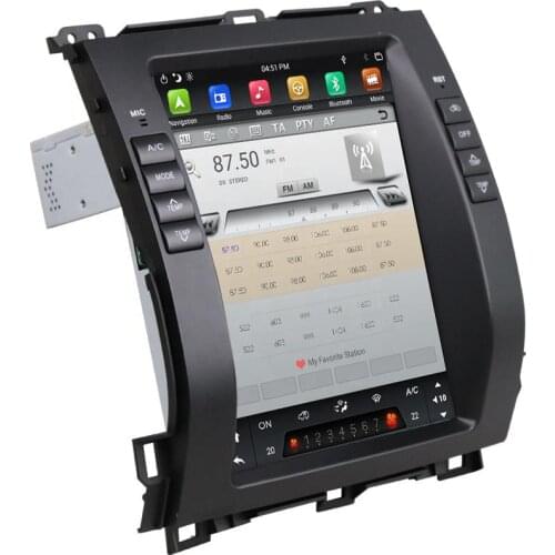 Tesla Style DSP PX6 9.7" Android 9.0 Car Auto Radio DVD Player for Toyota Prado 2002-2008 Bluetooth 5.0 WIFI Easy Connect