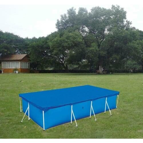 New Swimming Pool Cover Cloth Cloth Bracket Pool Cover Inflatable Swimming Pool Dust Cover Diaper Round Durable PE Cloth