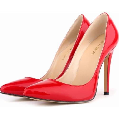 2020 Women High Heels Plus Size 35-42 Sexy Bride Pointed Toe High Heels Shoes Nude Black Red Pumps Wholesale Shoes NLK-A0091