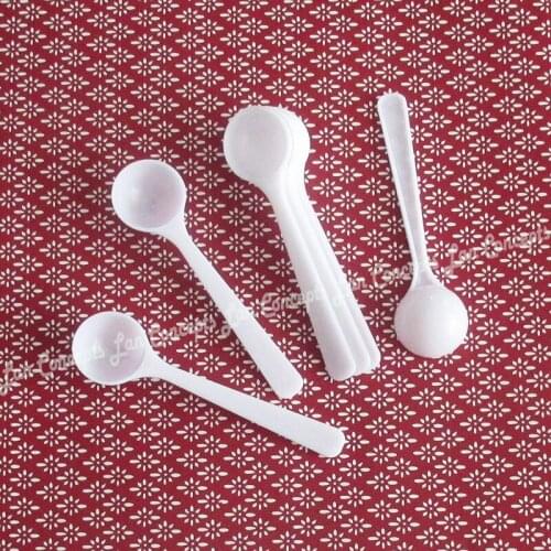 1.5g / 3ML Food Grade Measuring PP Spoon 1.5 gram Plastic Scoop for medical milk powder Liquid - white 1000pcs/lot wholesale