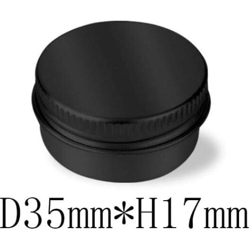 10ml 10g Metal Storage Aluminum Tins Jars Round Tin Containers Empty Jars Screw Top Tin Cans whit gold black