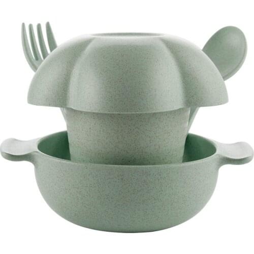 5pcs/Set New Baby Infant Cute Flower Shape Feeding Plate Bowl Cup Fork Set Fruit Snack Dishes Kids Children Tableware Set