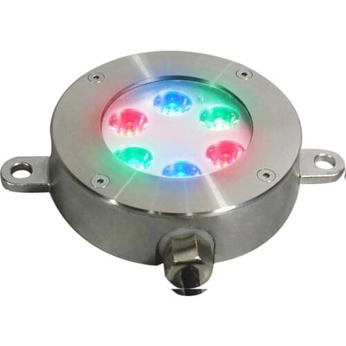 6x3w RGB 3in1 LEDs Fountain Swimming Pool Lamp ip68 outdoor waterproof Stainless Steel RGB Led Underwater Light