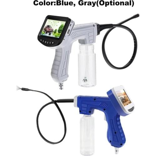 Car Air Conditioner Cleaner 2MP HD Pipe Endoscope Cleaning Gun 4.3" LCD Display Visual Car Cleaning Pistol Car Washer Tool