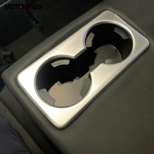 For Mazda CX-30 CX30 2020 2021 2022 Rear Seat Cup Holder Water Bottle Decoration Frame Sticker Interior Accessories Car Styling