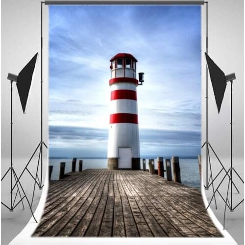 Photography Backdrop Podersdorf Lighthouse at Lake Neusiedl