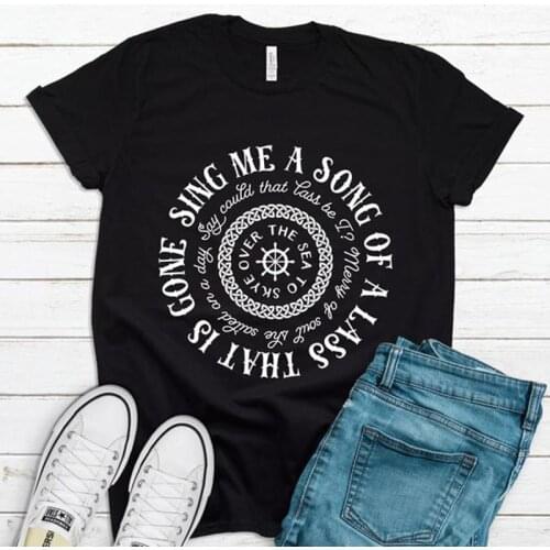 Sing Me A Song Shirt Skye Boat Outlander Book Series T-Shirt Womens T Shirt Jamie Fraser Shirts Fraser Ridge Clan Tv Series Tee