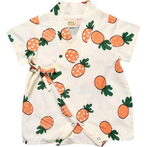 Newborn Infant Baby Boy Girls Cartoon Yarn Robe Kimono Romper Jumpsuit Sleepwear casual Summer new born clothes roupa infantil