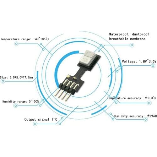 AHT15 integrated temperature and humidity sensor Humidity accuracy ±2%RH (25℃) Temperature accuracy ±0.3 For Arduino