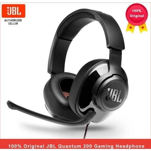 JBL Quantum 200 Wired Gaming Headphone with Mic Foldable Headset Earphone for PlayStation/Nintendo Switch/iPhone/ Mac//VR