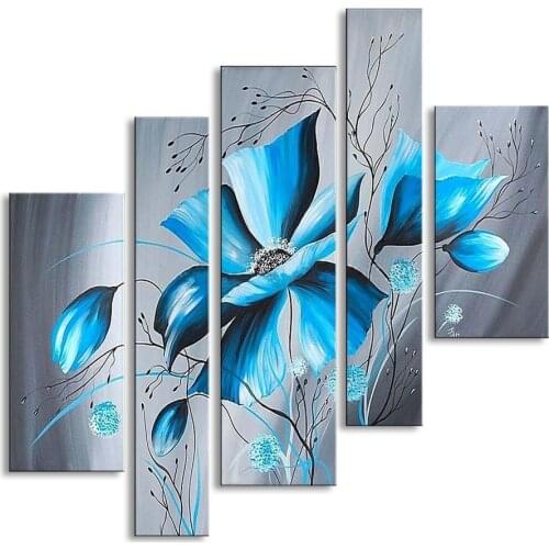 100% hand-painted flower oil painting on canvas realistic flower painting wall art picture wall decoration FL5-201A