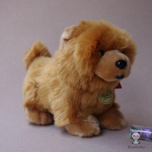 Cute Real Life Plush Chow Chow Doll Toys Children Gift Stuffed Animal Dogs Toy Girls