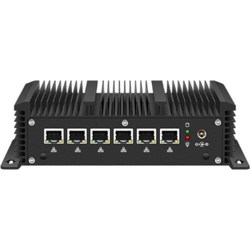 6*LAN Quad Core intel i7 8569U i5 8265U i5 7265U i3 7167U Fanless Mini PC with 2*COM HDMI 8Mb Cache Mini Computer windows10 HTPC