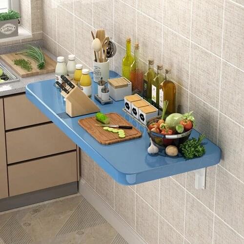Wall-mounted Folding Dining Table Household Kitchen Simple Eating Wall Multifunctional Rectangular Board Desktop Organizer