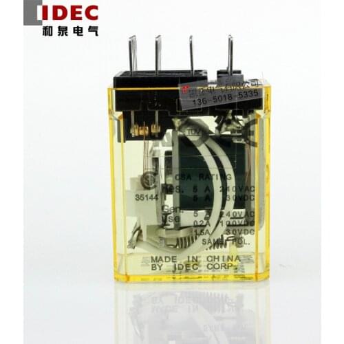 5 pieces Original authentic IDEC intermediate relay RY4S-U 14-pin DC24V small relay