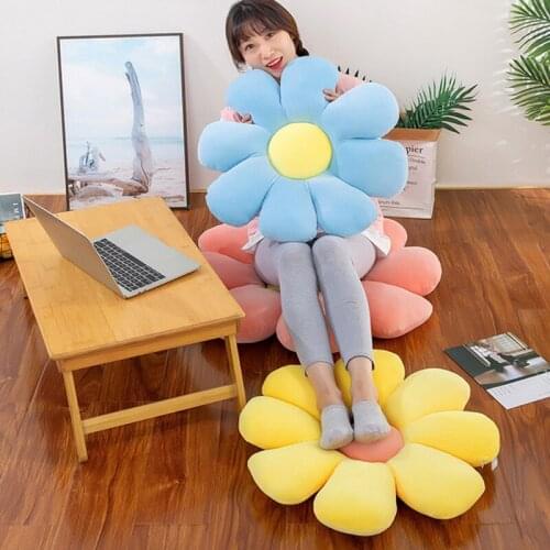 40-60cm new daisy flower cushion cute cushion petal shape plush pillow