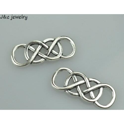 15pcs 32*12mm Zinc Alloy Charms Antique Silver Plated infinity Jewelry Findings Accessories Fit Jewelry DIY B101