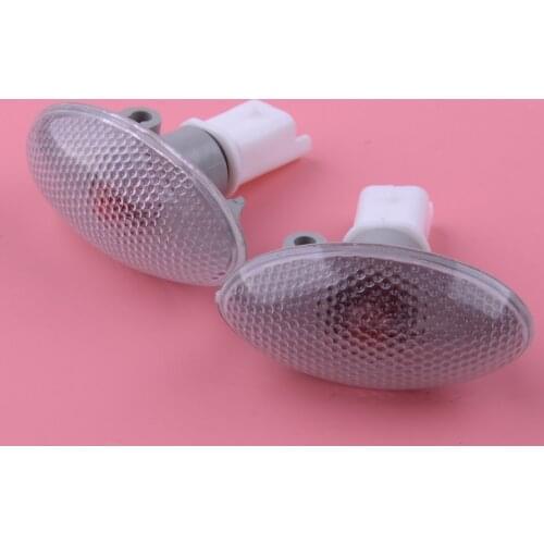 2pcs Turn Signal Side Marker Repeater Light Lamp Indicator Plastic 632574 Fit For Citroen C1 C2 C3 Xsara