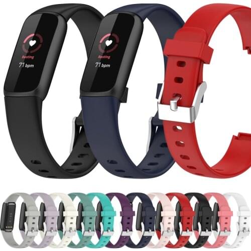 For Fitbit Luxe Strap Band Soft Silicone Wrist Strap For Fitbit Luxe Smart Band Bracelet Watch Strap Pulsera Belt Accessories