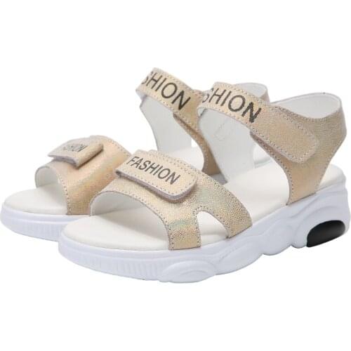 Women Shinny Ladies Sandals Female Beach Flip Flops Microfiber Reflective Women Sandals Luxury Summer Sneakers Sports Sandals