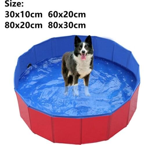 Dog Pool Foldable Dog Swimming Pool Pet Bath Swimming Tub Bathtub Pet Inflatable Water Spray Pad Mat Tub for Dogs Cats