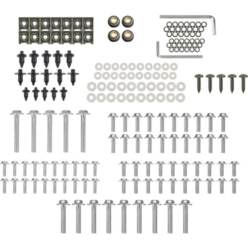 Universal Full Fairing Bolt kit Screws Sportbike Pack - 3 Colors
