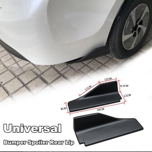 1 Pair Car Bumper Side Skirt Spoiler Rear Lip Angle Splitter Diffuser Winglet Wings